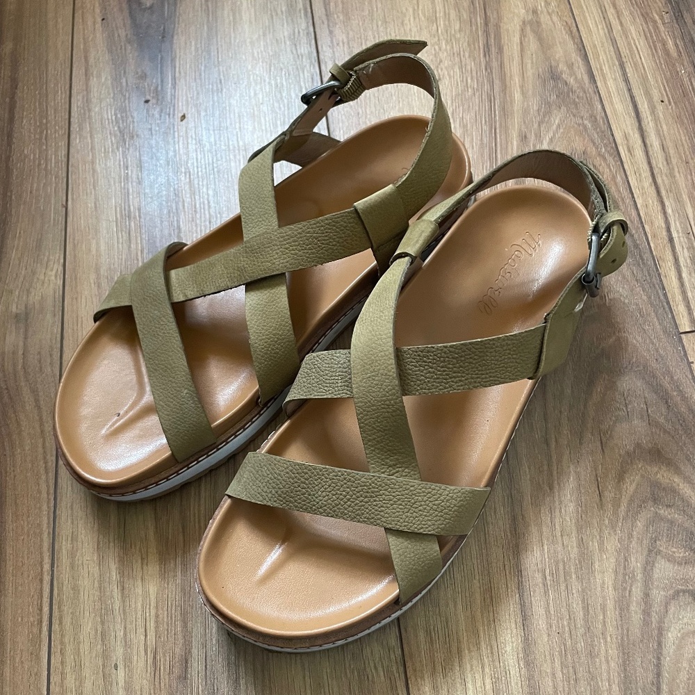 Madewell Aubrey Sandal in Nubuck Leather